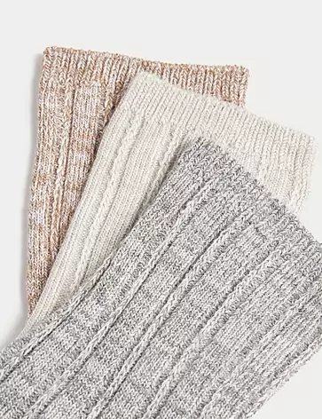 3er-Pack Sumptuously Soft™-Thermosocken für 15€ in Marks & Spencer