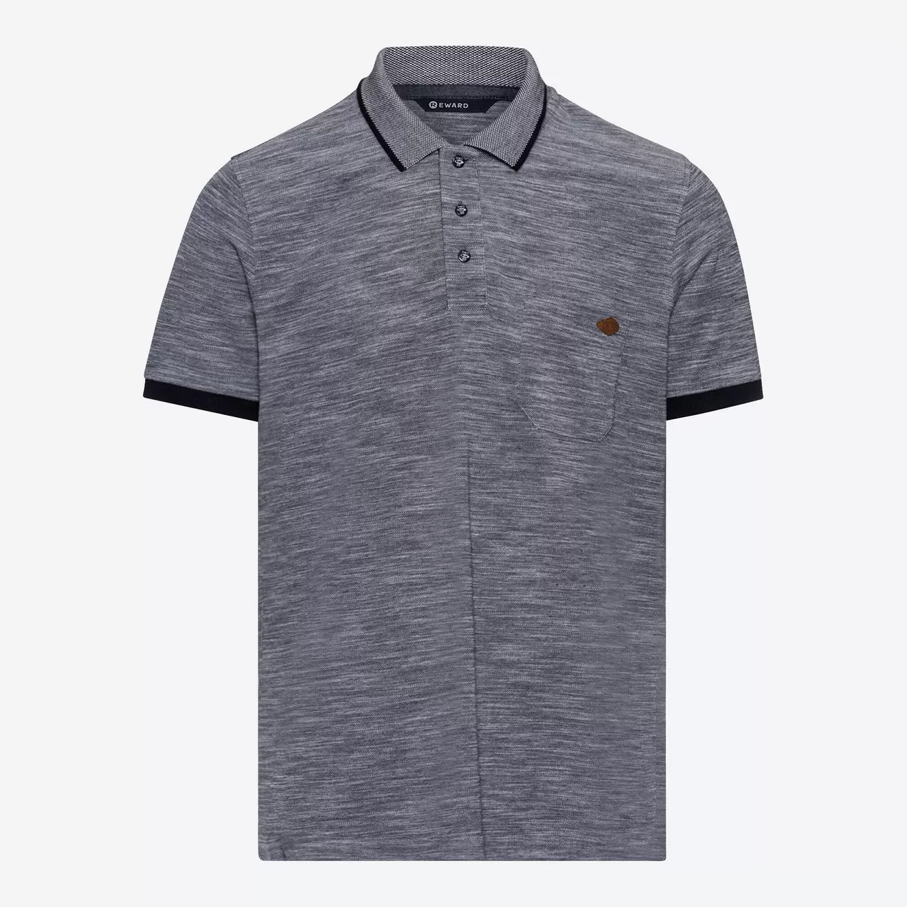 Herren-Poloshirt mit Wildlederbadge für 7,99€ in NKD