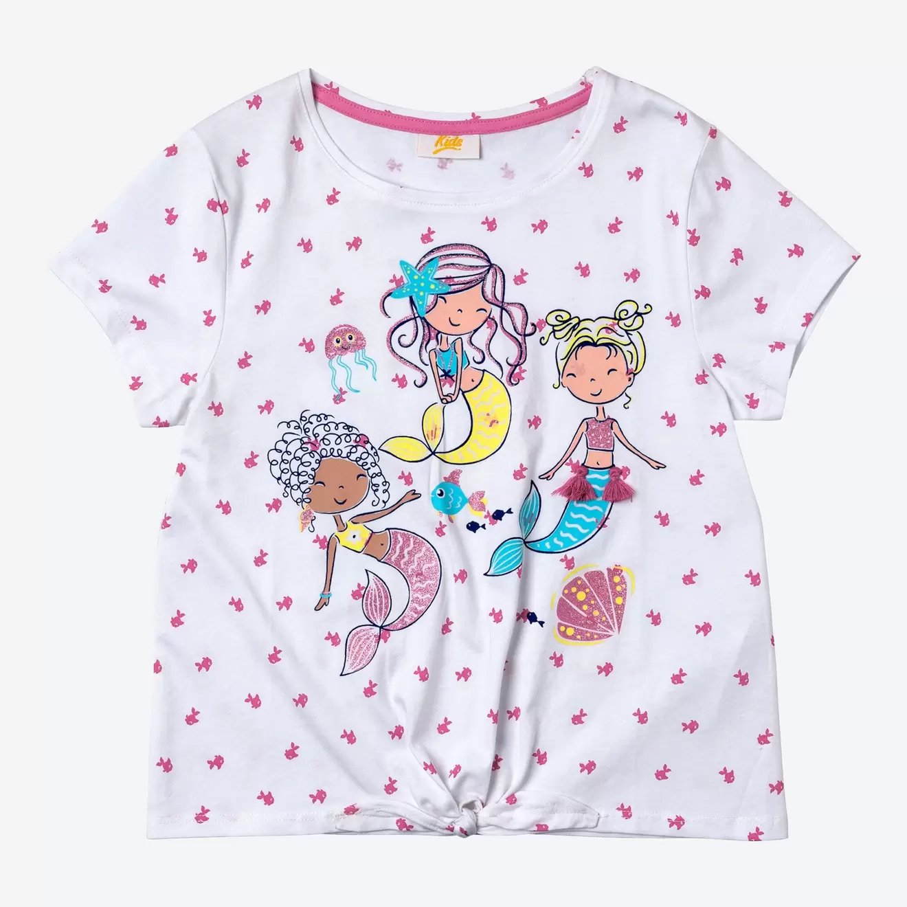 Kinder-Mädchen-T-Shirt mit Meerjungfrauen-Motiv für 2,99€ in NKD