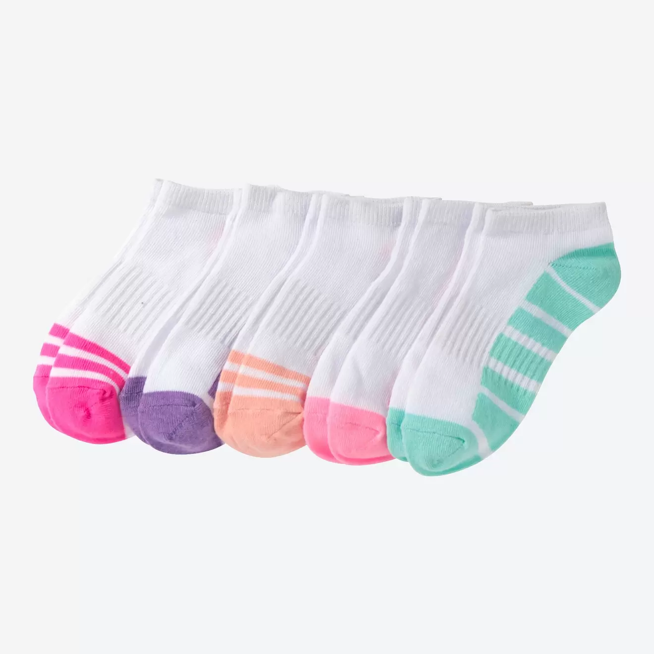 Kinder-Sport-Sneaker-Socken mit Dehnnungszone, 5er-Pack für 2,99€ in NKD