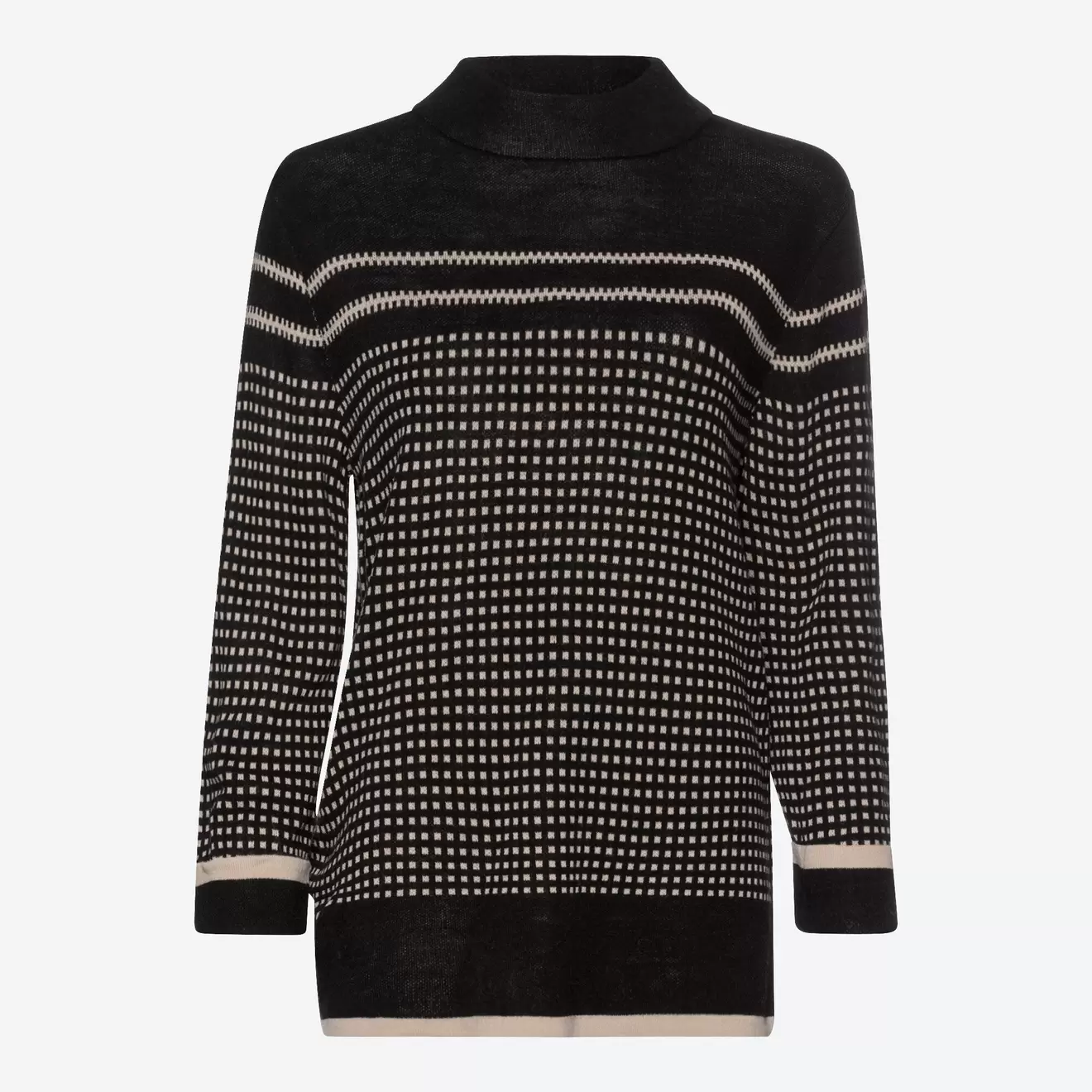 Damen-Pullover mit hohem Kragen für 12,79€ in NKD