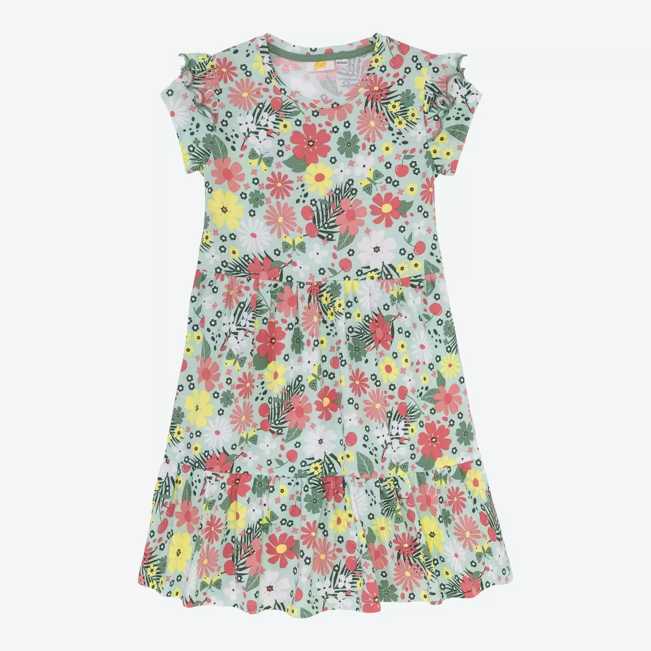 Mädchen-Kleid mit Blumenmuster für 4,99€ in NKD