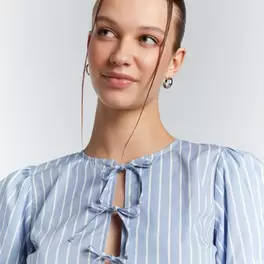 Bluse mit Puffärmeln für 9,99€ in New Yorker