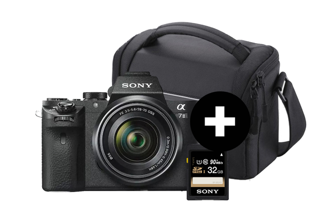 SONY Alpha 7 M2 Kit (ILCE-7M2K) Systemkamera mit Objektiv 28-70 mm, 7,6 cm Display, WLAN für 1099€ in Media Markt