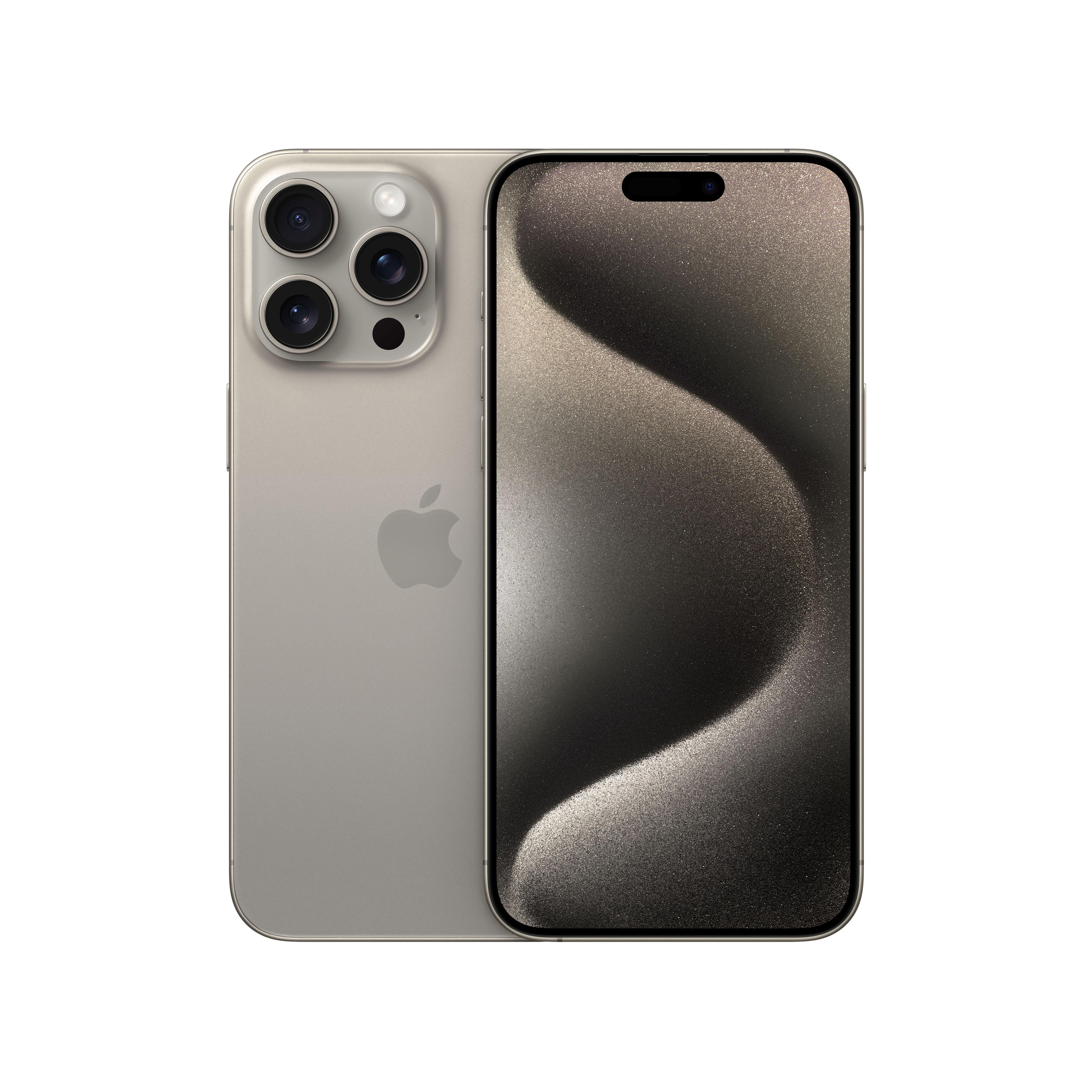 APPLE iPhone 15 Pro Max 5G 256 GB Titan Natur Dual SIM für 1359€ in Media Markt