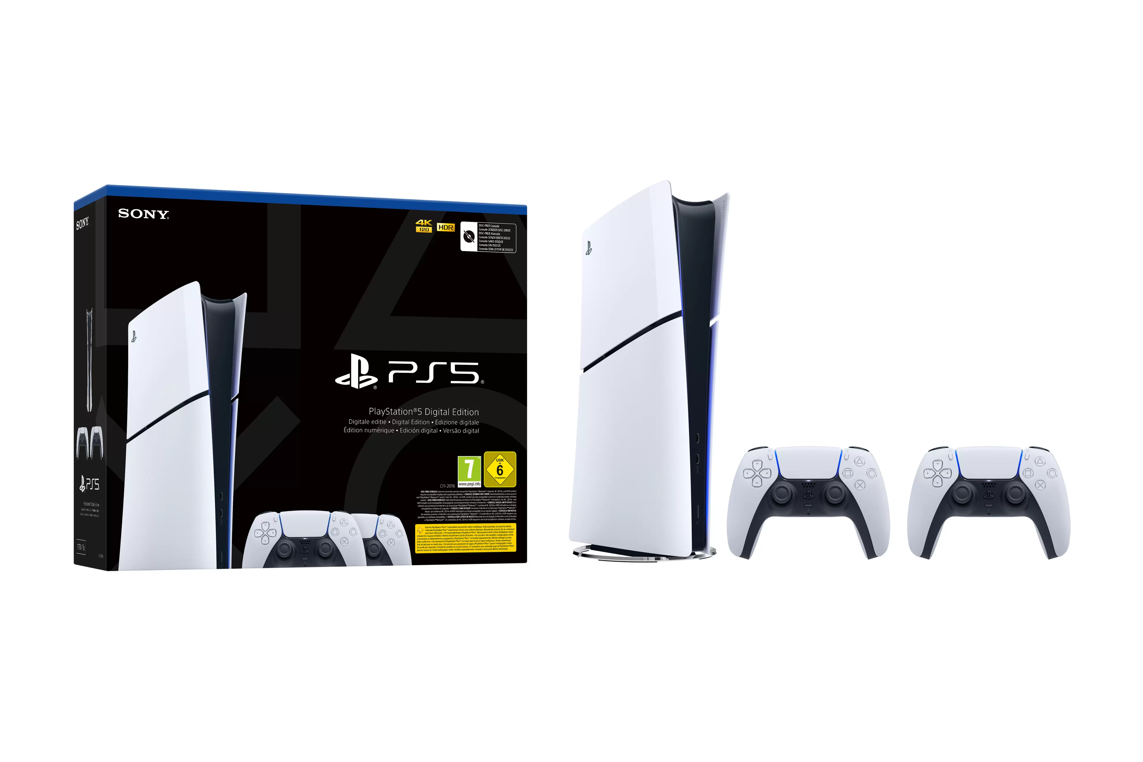 SONY PlayStation®5 Digital Edition Slim Bundle mit zweitem DualSense™ Wireless-Controller für 519,99€ in Media Markt