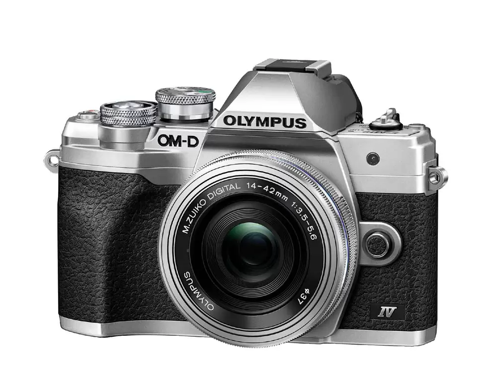 OLYMPUS OM-D E-M10 Mark IV Pancake Kit, 14-42mm F3.5-5.6, kompakte Selfie Systemkamera, 7,6 cm Display Touchscreen, WLAN für 819,99€ in Media Markt