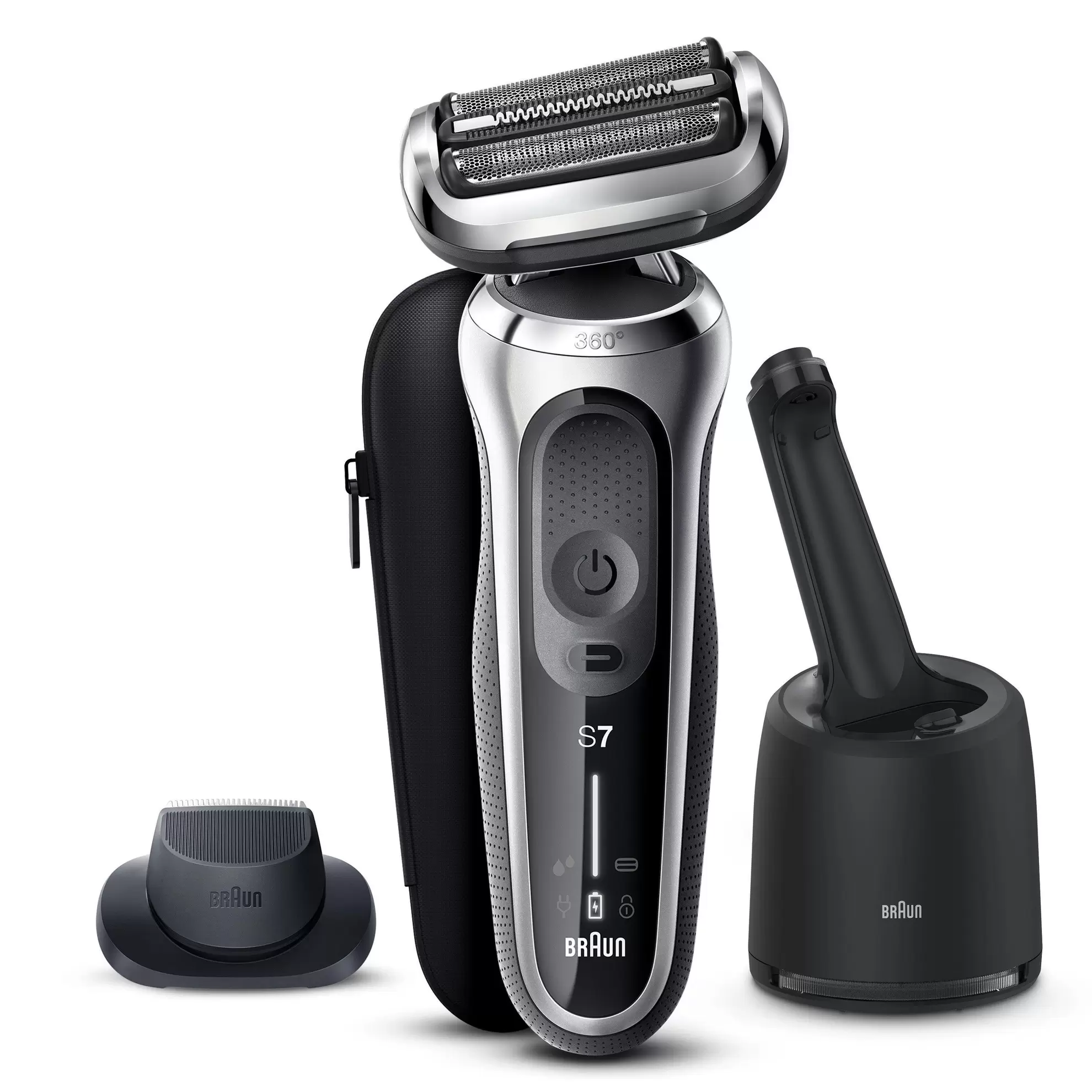 BRAUN Series 7 71-S7200cc Rasierer 7 71-S7200cc Silber (Cassette, Reinigungsstation: Ja) für 184,99€ in Media Markt