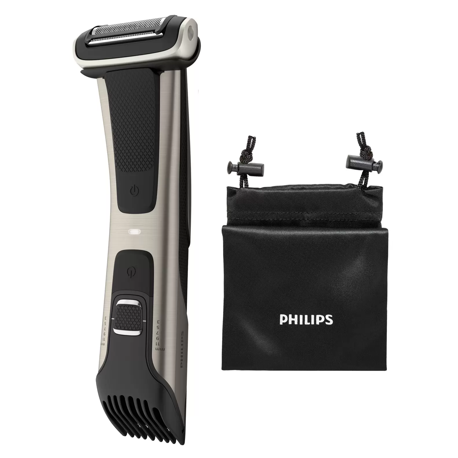 PHILIPS BG7025/15 Series 7000 Bodygroomer, Schwarz/Beige für 72,99€ in Media Markt