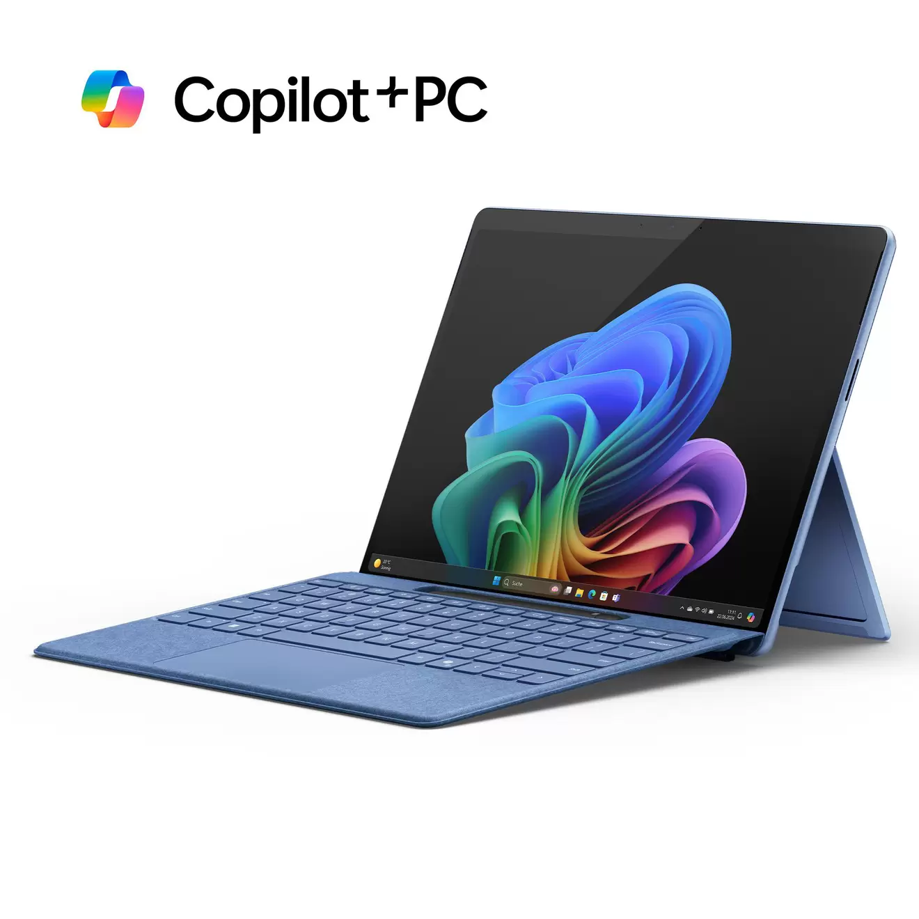 MICROSOFT Surface Pro, Copilot+ PC, 11. Edition, Convertible, mit 13 Zoll Display, Qualcomm Snapdragon X Plus, 16 GB RAM, 512 GB SSD, Qualcomm Adreno™ Onboard Graphics, Saphirblau, Windows 11 Home ... für 1449€ in Media Markt