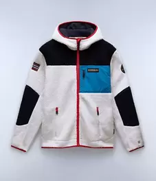 Fleecepullover mit Kapuze und Reißverschluss Yupik für 120€ in Napapijri