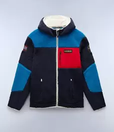 Fleecepullover mit Kapuze und Reißverschluss Yupik für 120€ in Napapijri