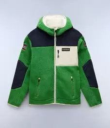 Fleecepullover mit Kapuze und Reißverschluss Yupik für 120€ in Napapijri